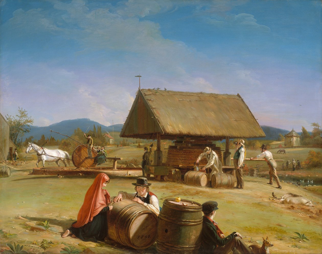 Ciderfremstilling, 1840-41. af William Sidney Mount