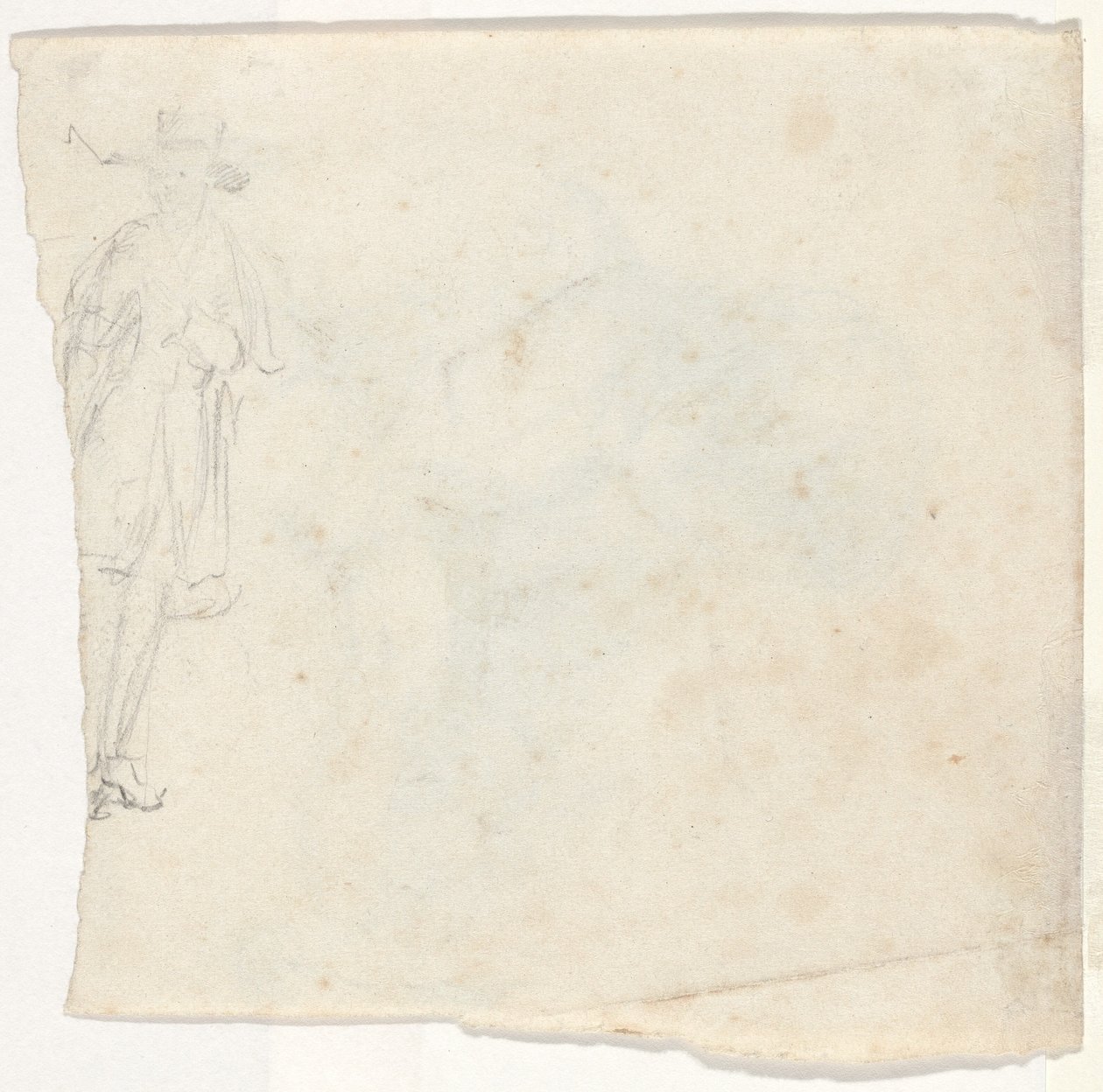 Skitse af en stående mand [verso] af William Sidney Mount