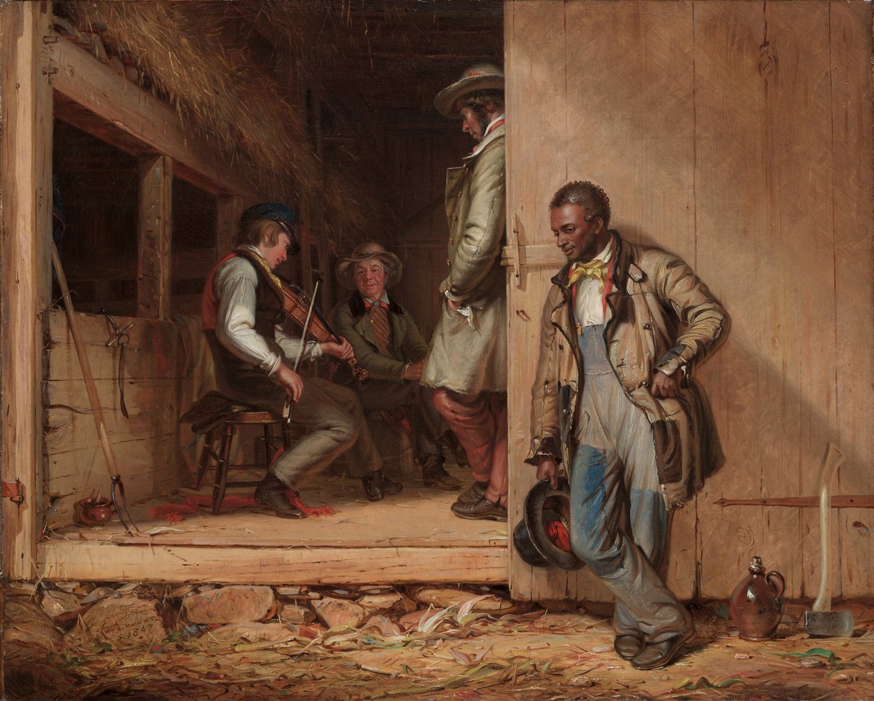 Musikkens magt, 1847 af William Sidney Mount