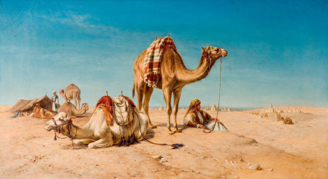 Et stop i ørkenen, 1867 af William Snr. Luker
