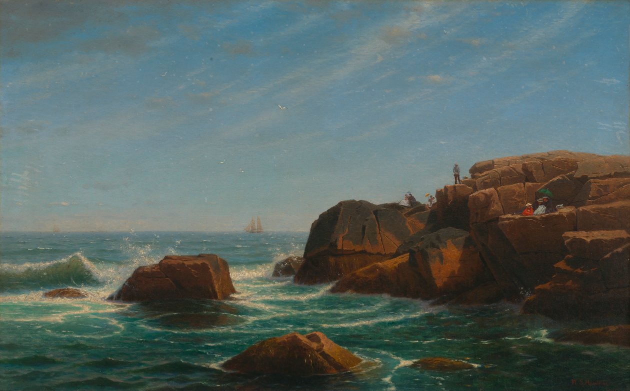 Castle Rock, Nahant, 1865. af William Stanley Haseltine