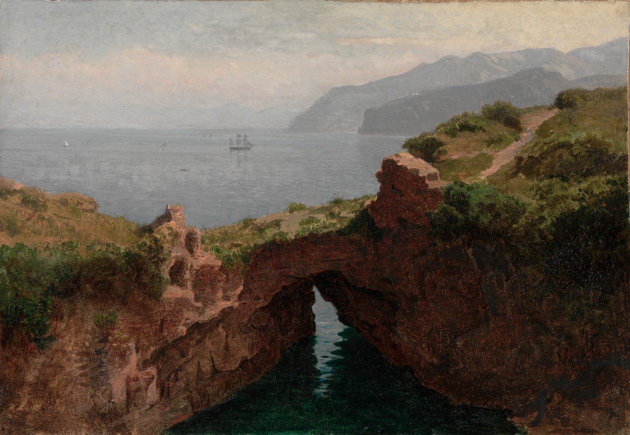 Natural Arch, Capri, 1856. af William Stanley Haseltine