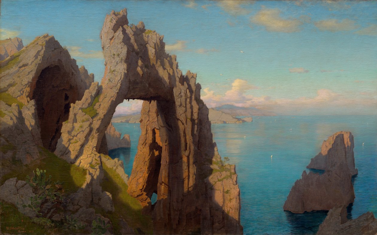 Natural Arch ved Capri af William Stanley Haseltine