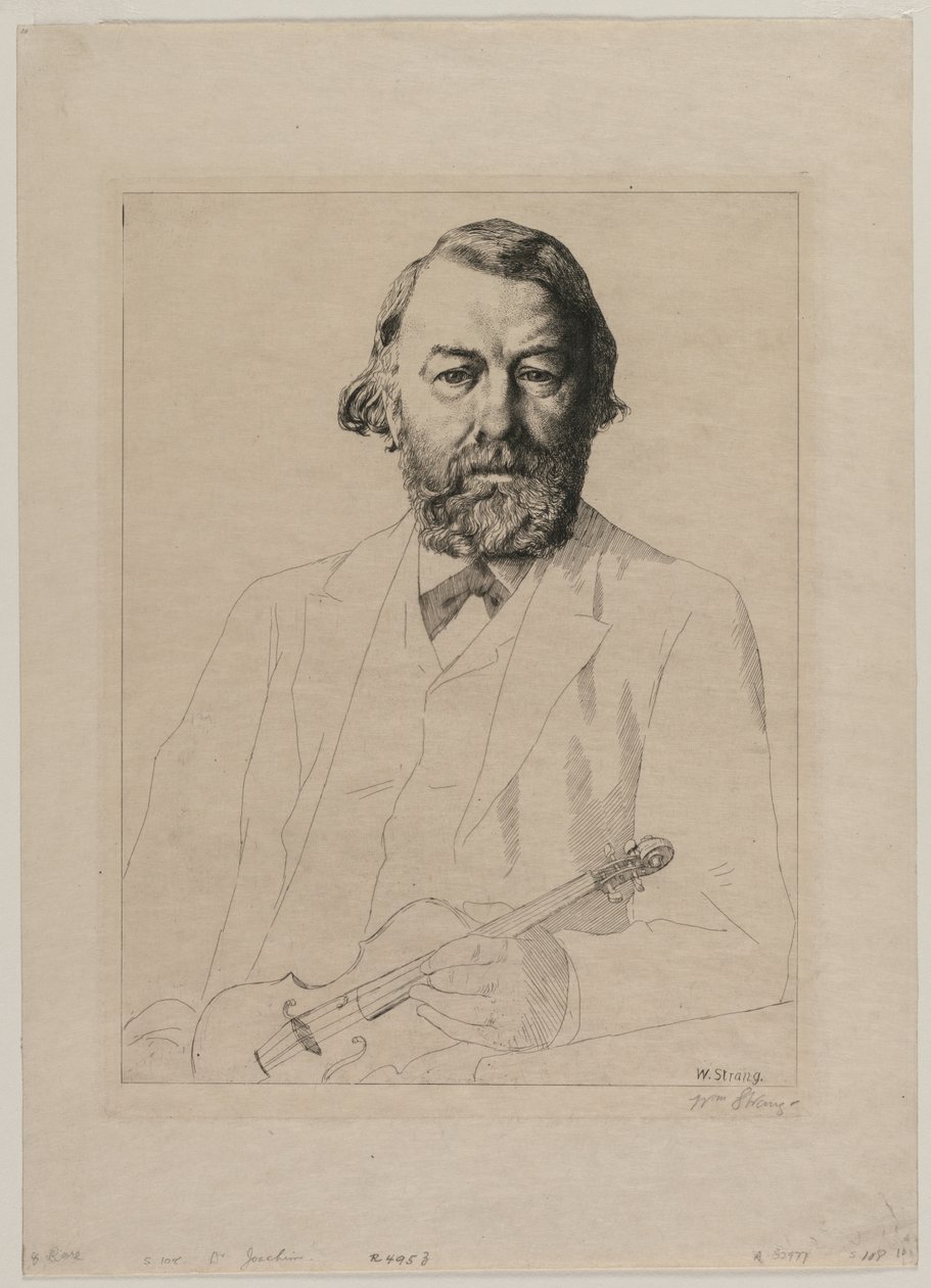 dr Joachim, 1887. af William Strang