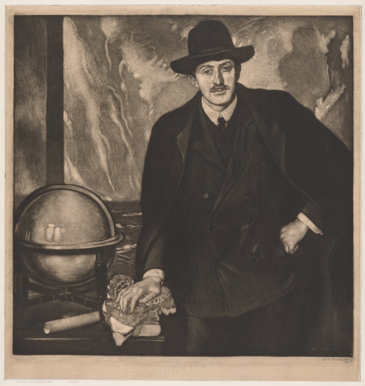 John Masefield. af William Strang
