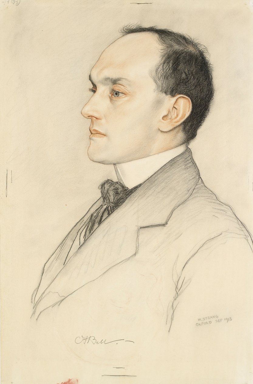 Portræt af Charles Francis Bell, 1913 af William Strang