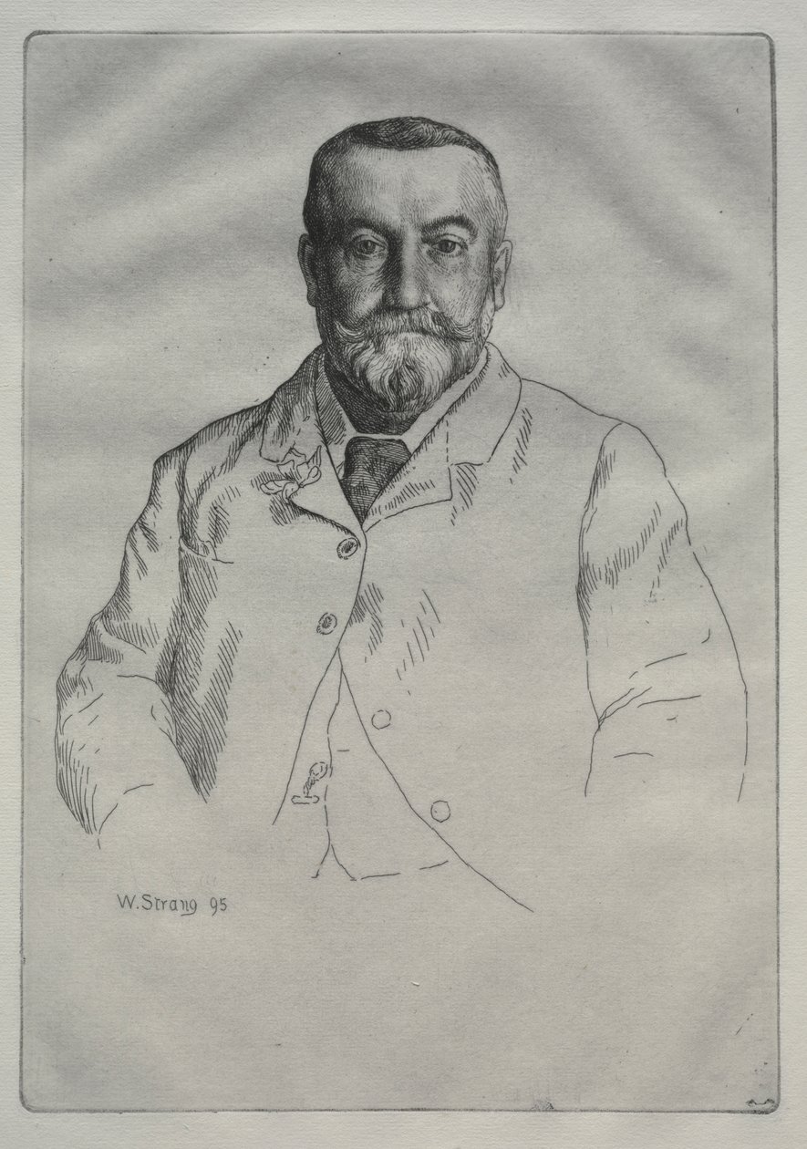 Portræt af H. Cock af William Strang