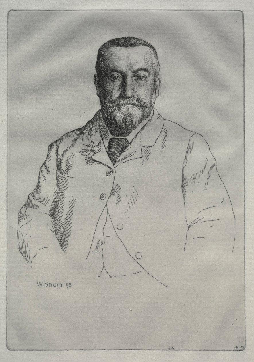 Portræt af H. Cock, 1895. af William Strang