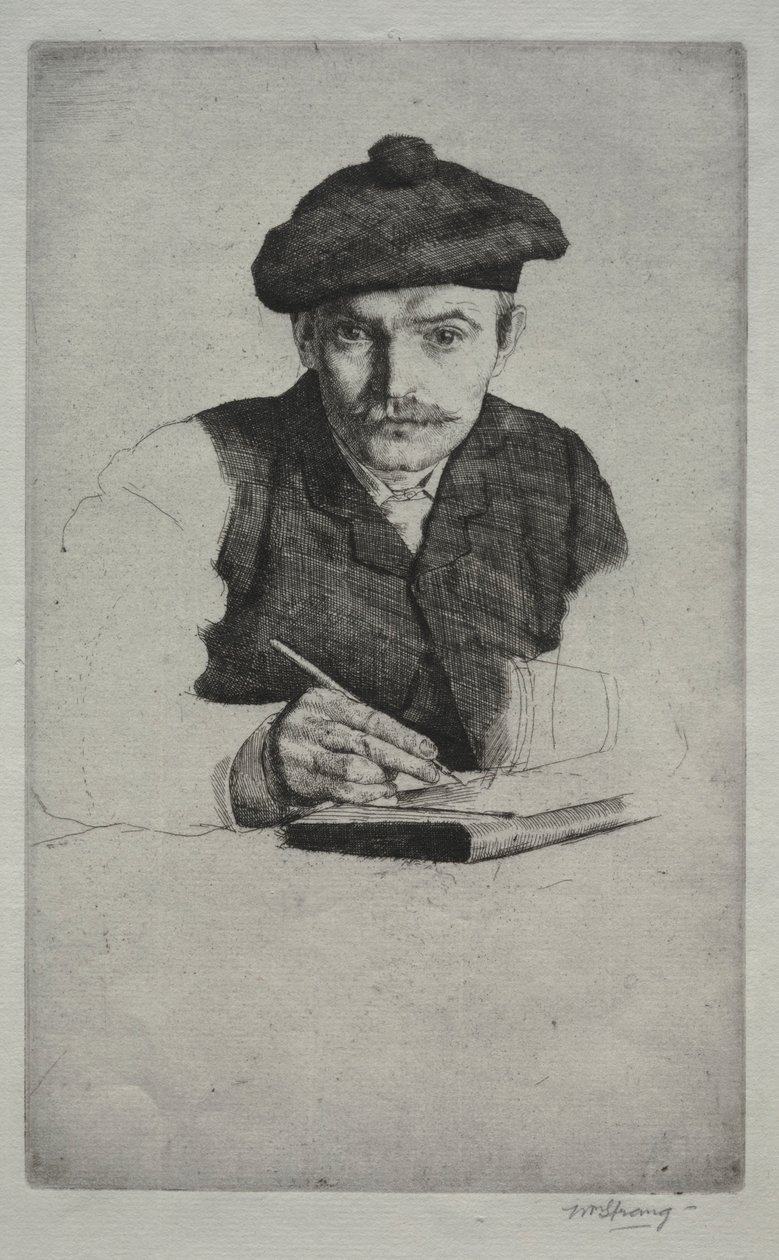Selvportræt, 1885. af William Strang