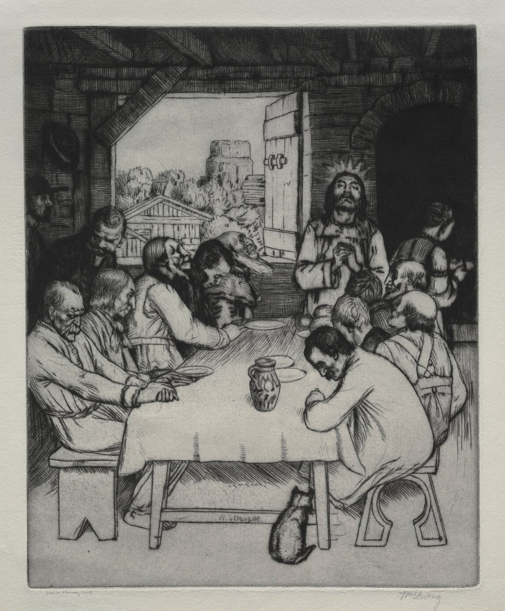 Den sidste nadver, 1889. af William Strang