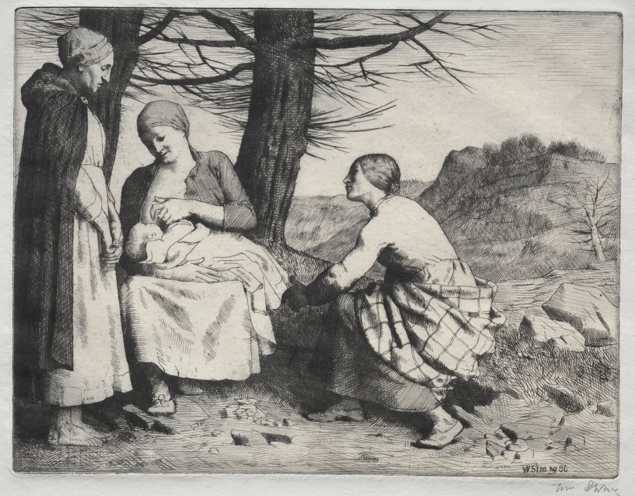 Kvinde og Barn af William Strang