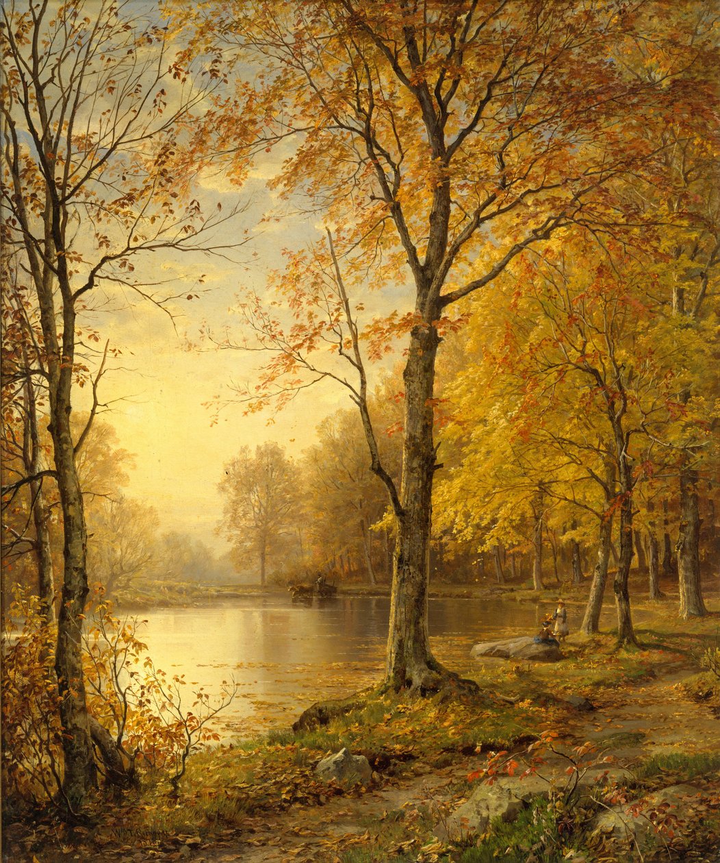 Indian Summer, 1875. af William Trost Richards