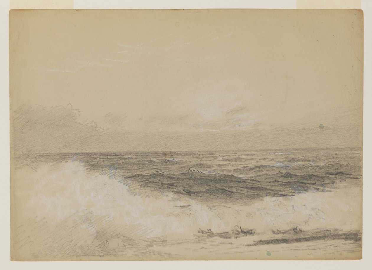 Studie af bølger af William Trost Richards