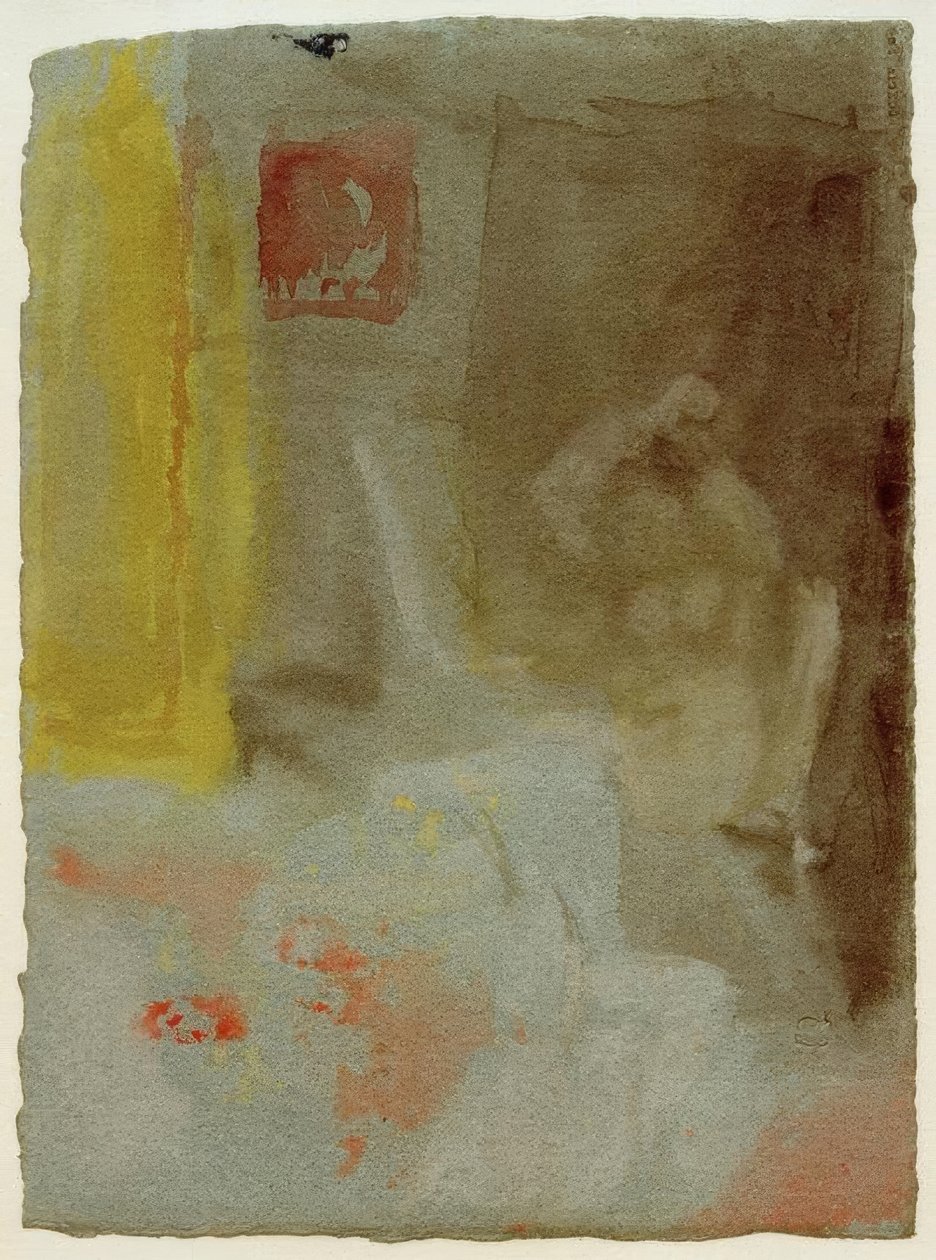 Et soveværelse med en kvindelig nøgen af Joseph Mallord William Turner