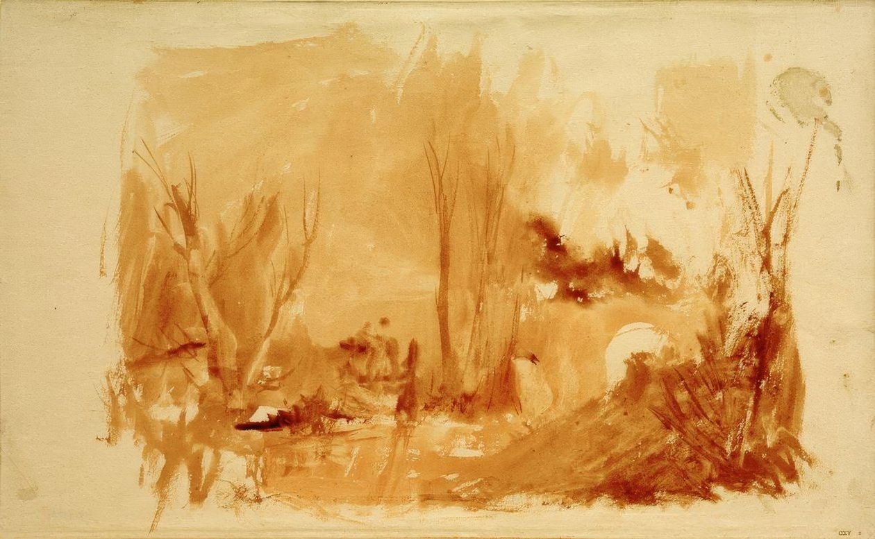 Et skovklædt landskab af Joseph Mallord William Turner