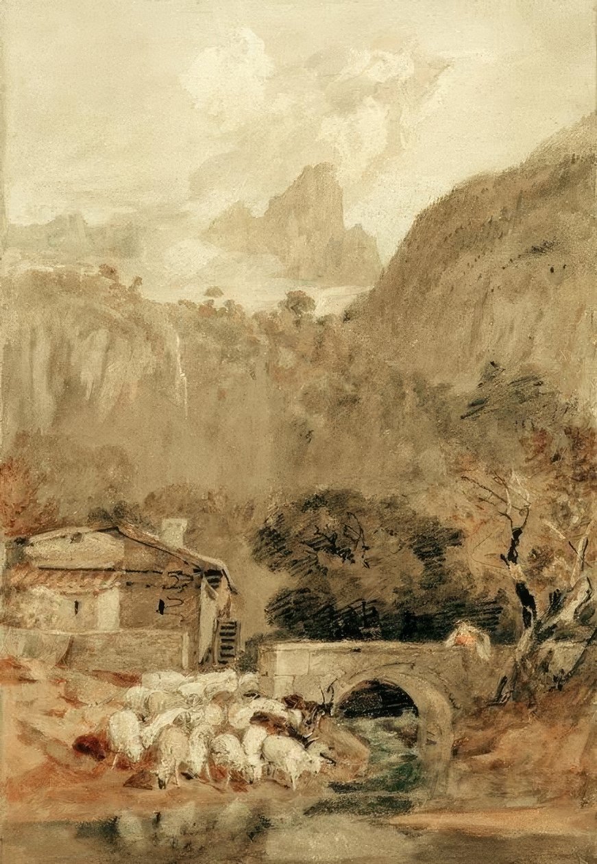 Aiguillette fra Cluse-dalen af Joseph Mallord William Turner