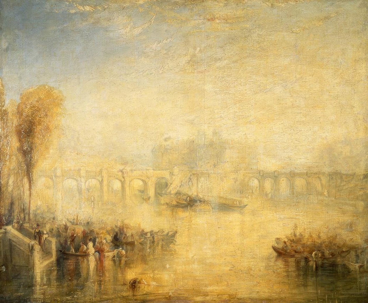 Udsigt over Pont Neuf i Paris af Joseph Mallord William Turner