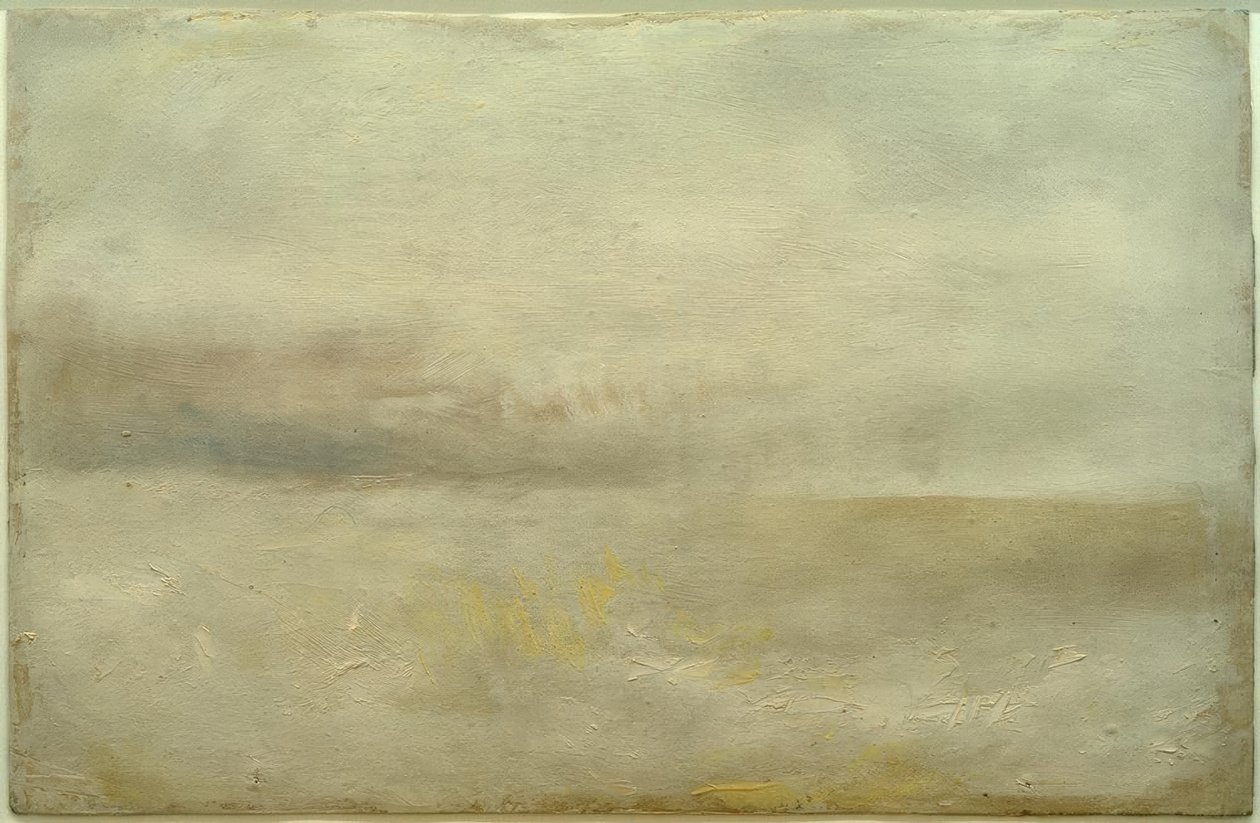 Roligt hav med fjerne grå skyer(?) af Joseph Mallord William Turner