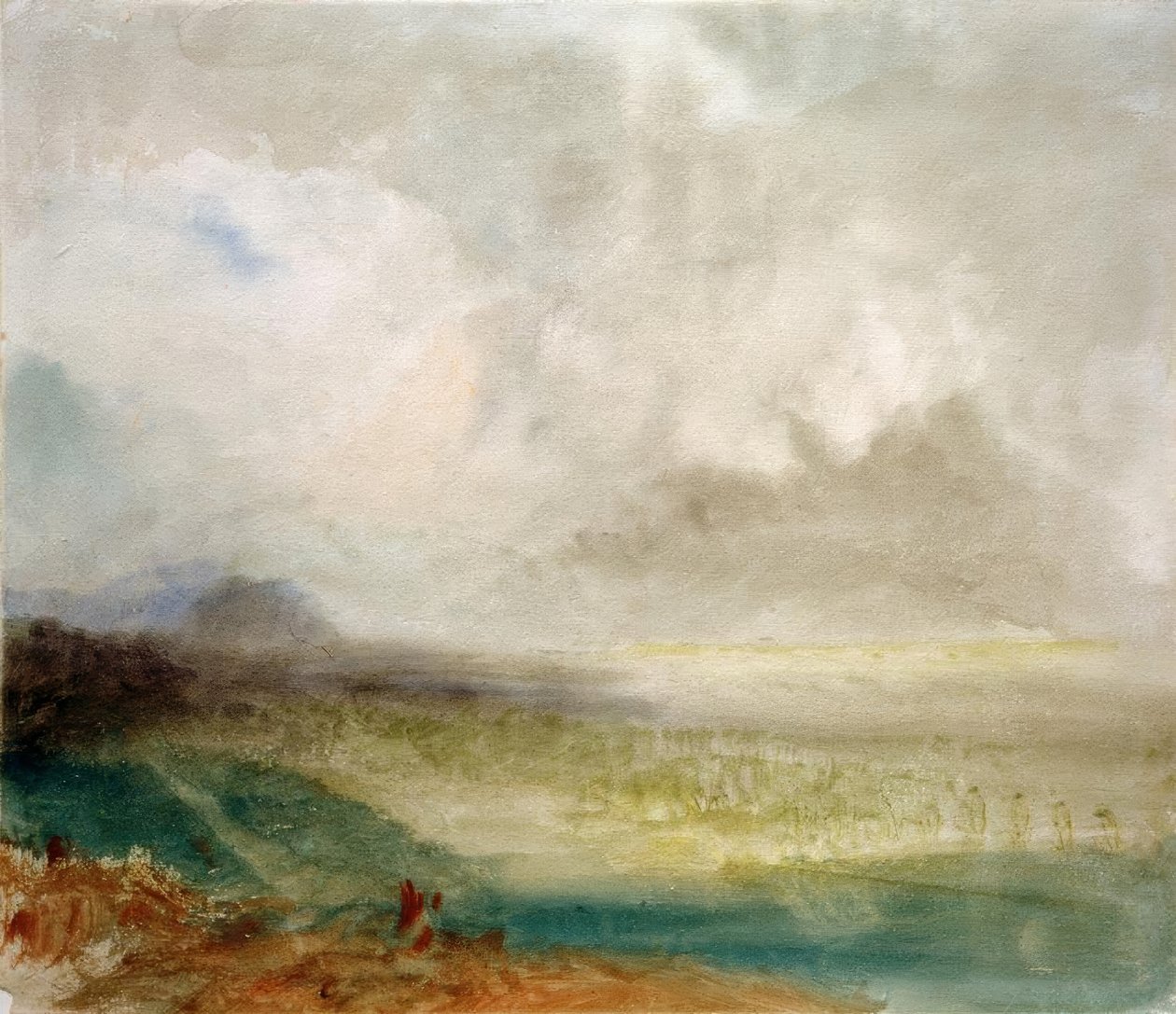 Rhone-dalen nær Sion af Joseph Mallord William Turner