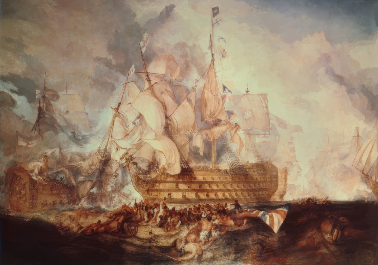 Slaget ved Trafalgar af Joseph Mallord William Turner