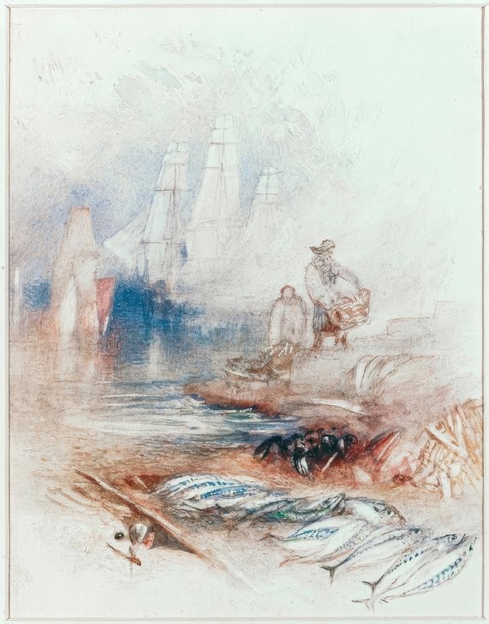 Makrel på stranden af Joseph Mallord William Turner