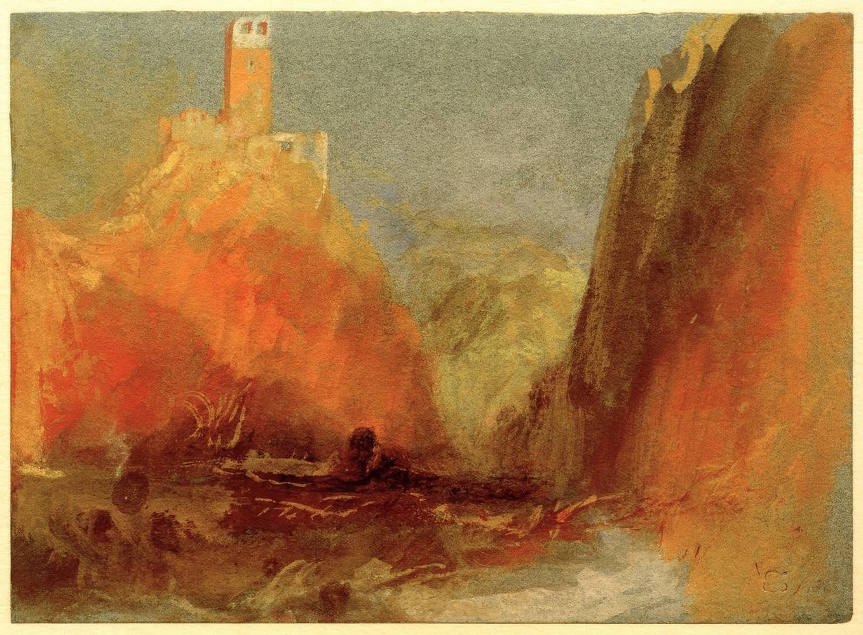 Mosel(?) af Joseph Mallord William Turner