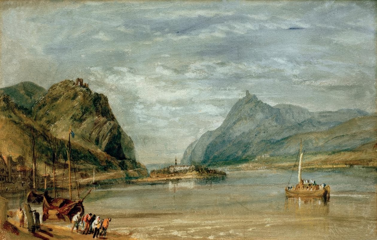 Rolandseck, Nonnenwerth og Drachenfels af Joseph Mallord William Turner