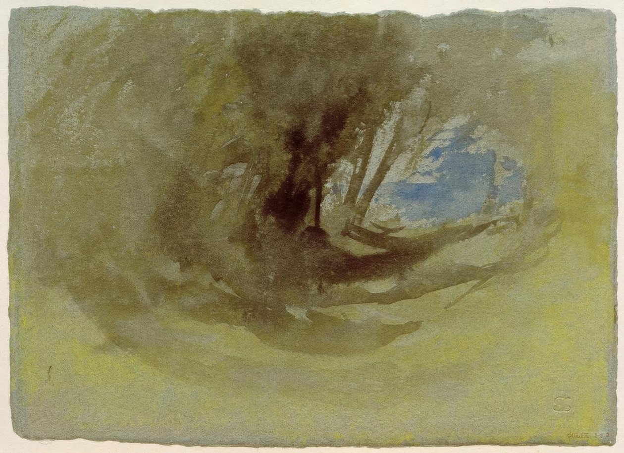 Scene ved Meuse eller Mosel (?) af Joseph Mallord William Turner