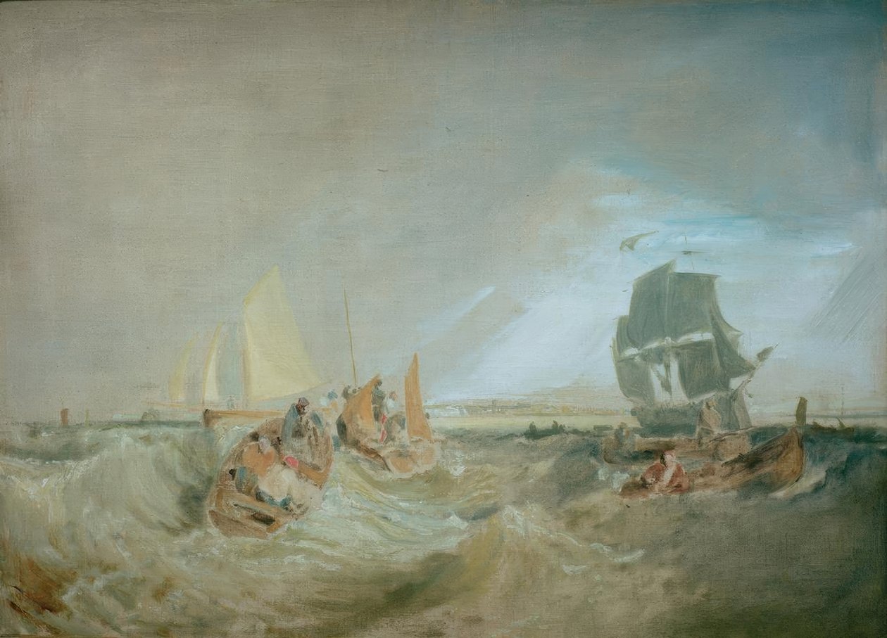 Forsendelse ved Themsens udmunding af Joseph Mallord William Turner