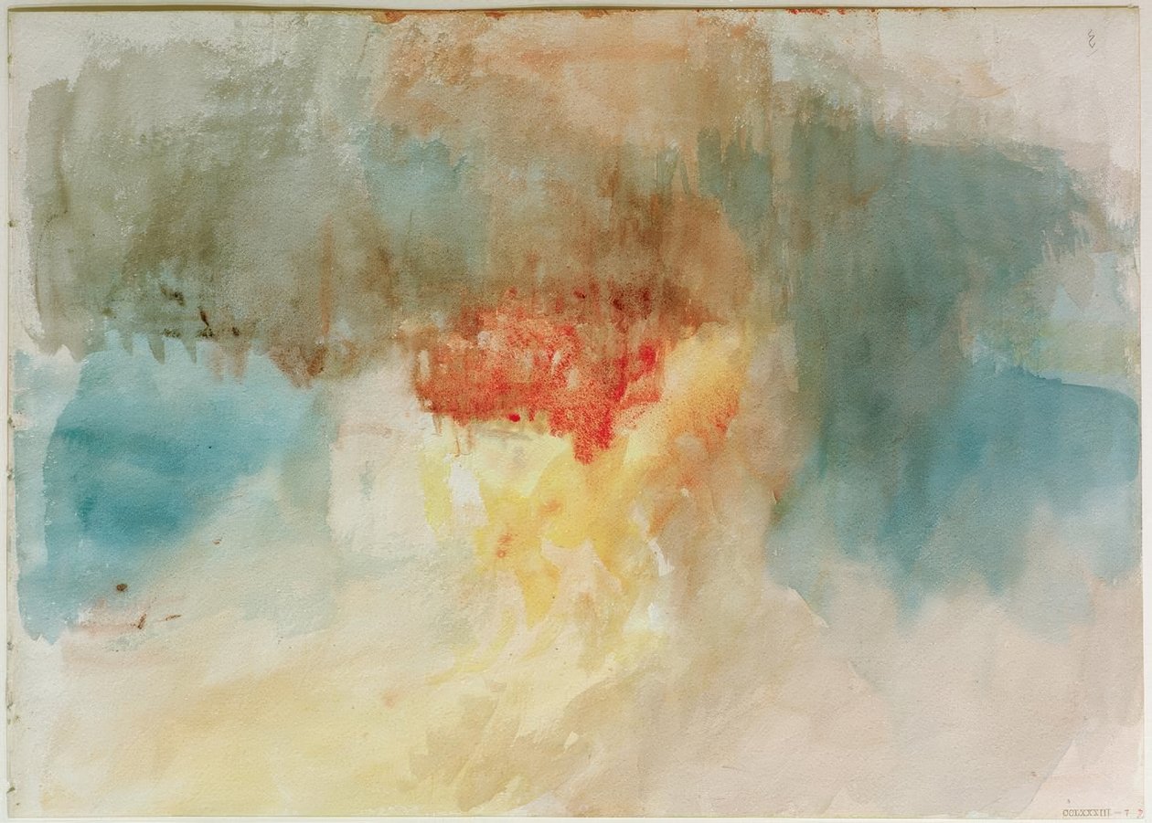 Afbrænding af parlamentets huse af Joseph Mallord William Turner