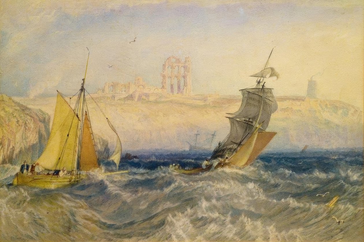 Tynemouth Priory af Joseph Mallord William Turner