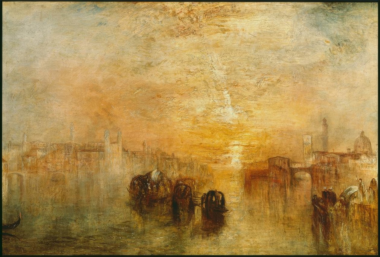 Venedig: Going to the Ball (San Martino) af Joseph Mallord William Turner