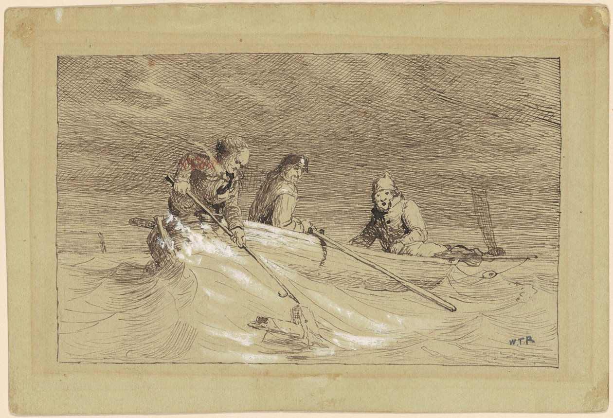 Studie til "Shad Fishing" af William Tylee Ranney