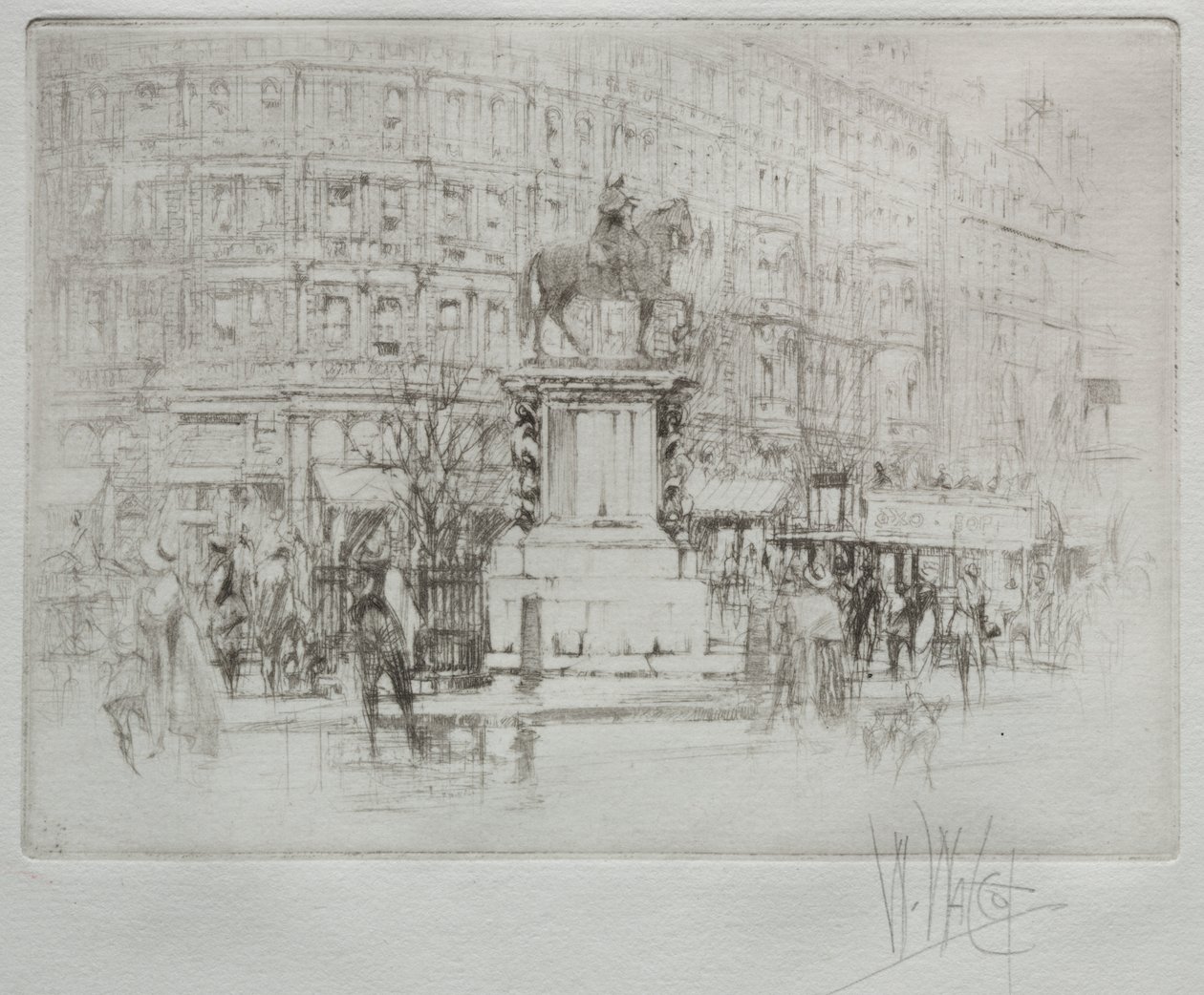 Charing Cross: Statuen af Charles I af William Walcot