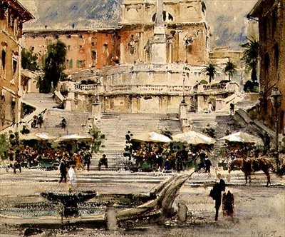 Piazza di Spagna, Rom af William Walcot