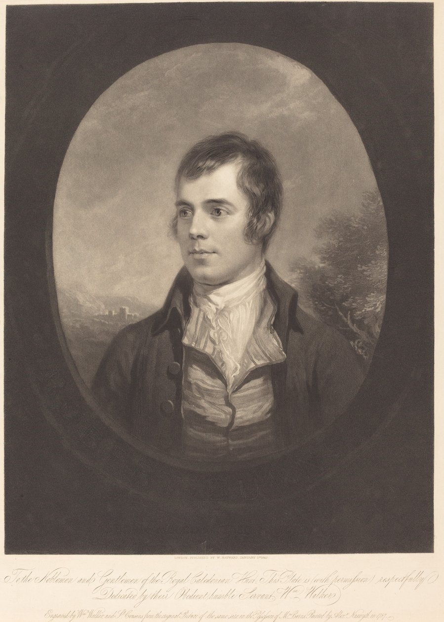 Robert Burns af William Walker and Samuel Cousins after Alexander Nasmyth