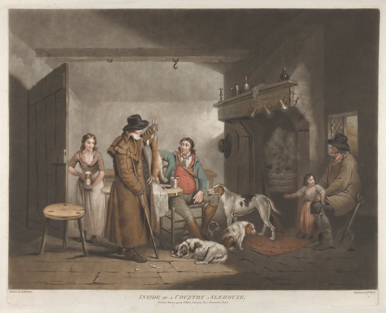 Inde i en Country Alehouse af William Ward