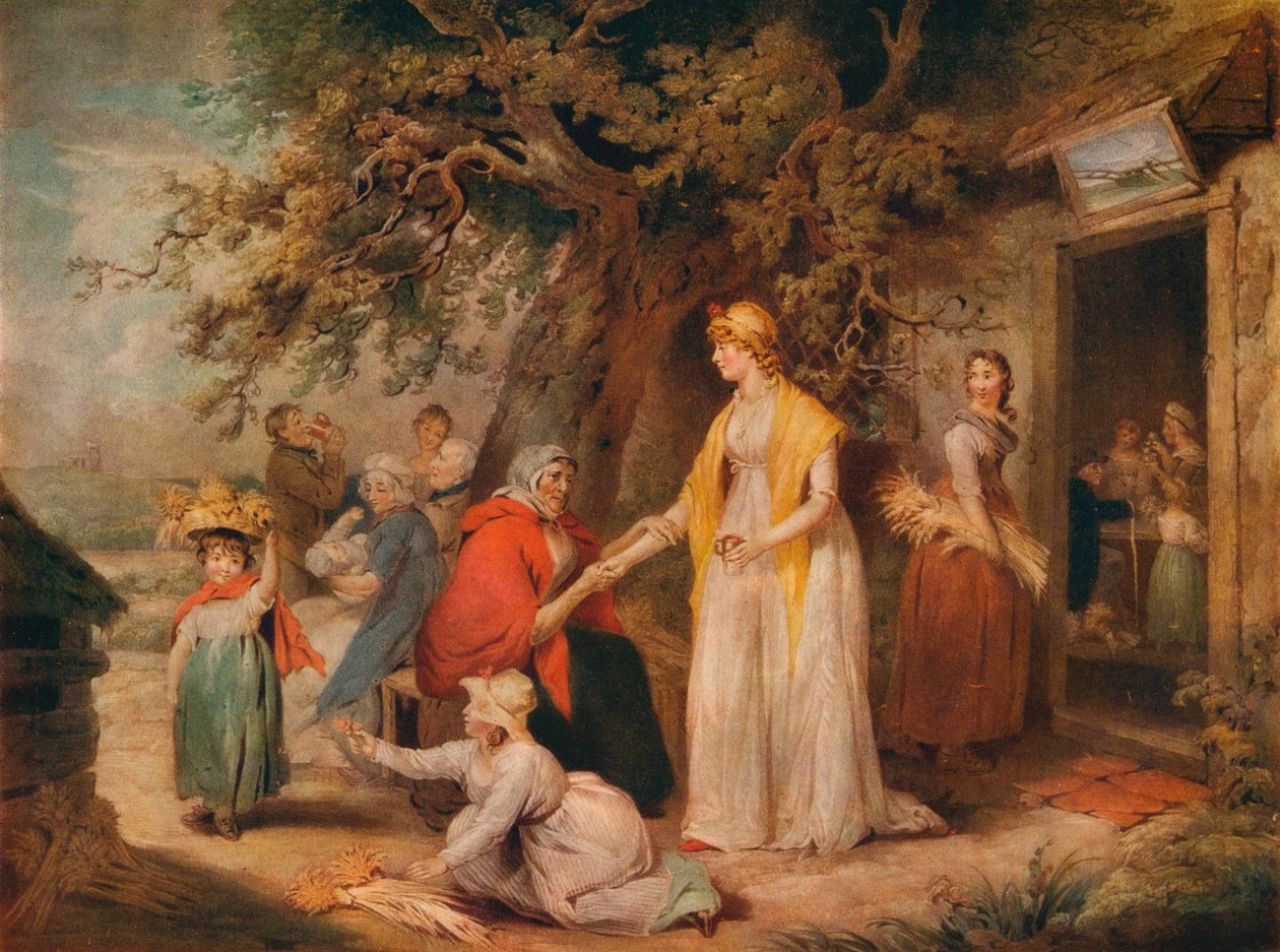 Udenfor en Country Alehouse, c1700-tallet af William Ward