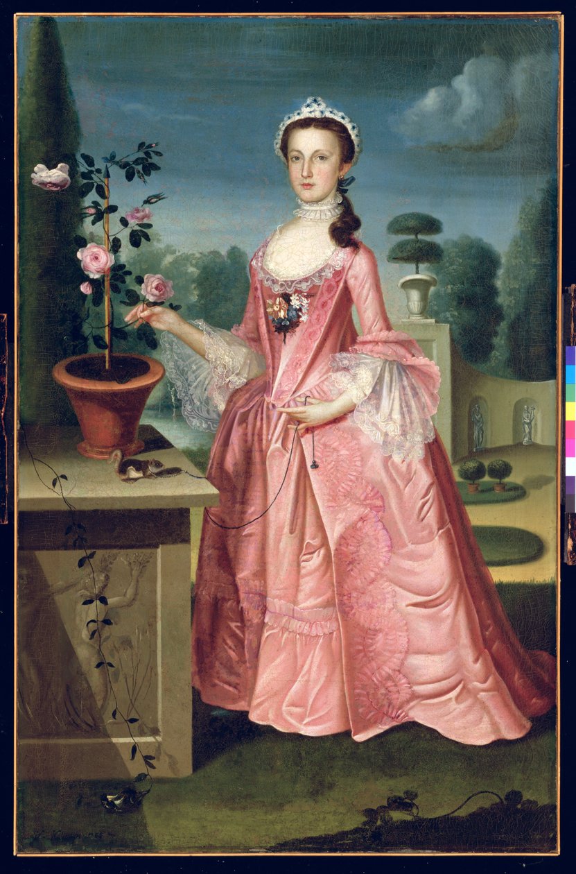 Portræt af Deborah Hall af William Williams