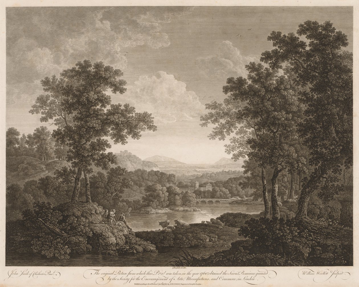 Landskab. af William Woollett