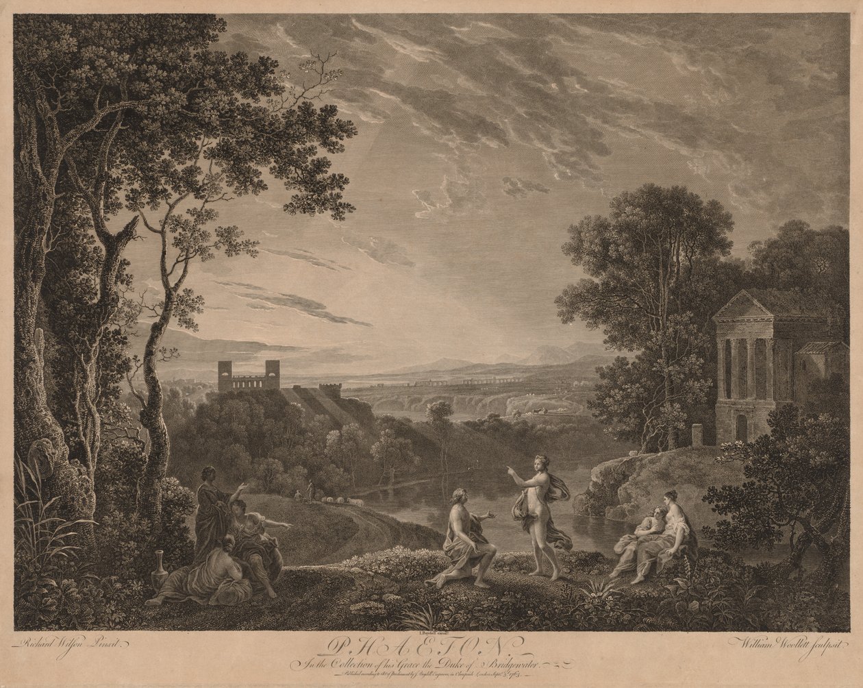 Phaeton, 1763. af William Woollett