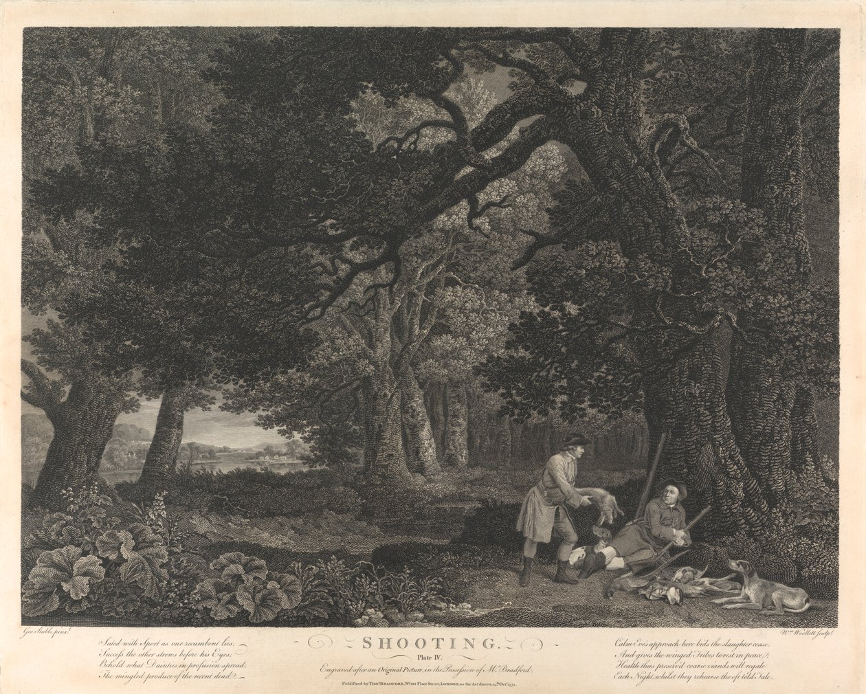 Skydning, Tavle IV af William Woollett