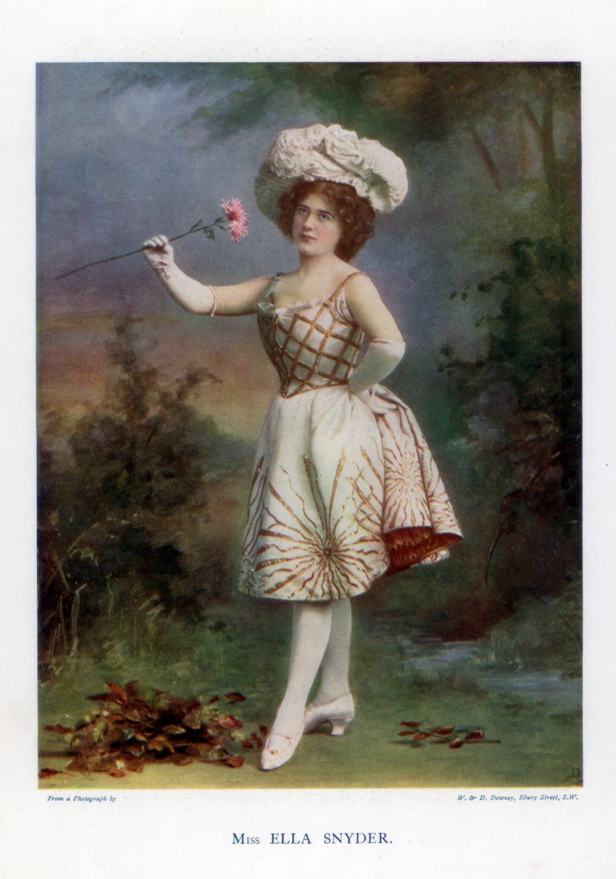 Ella Snyder, skuespillerinde, 1901. af William and Daniel Downey