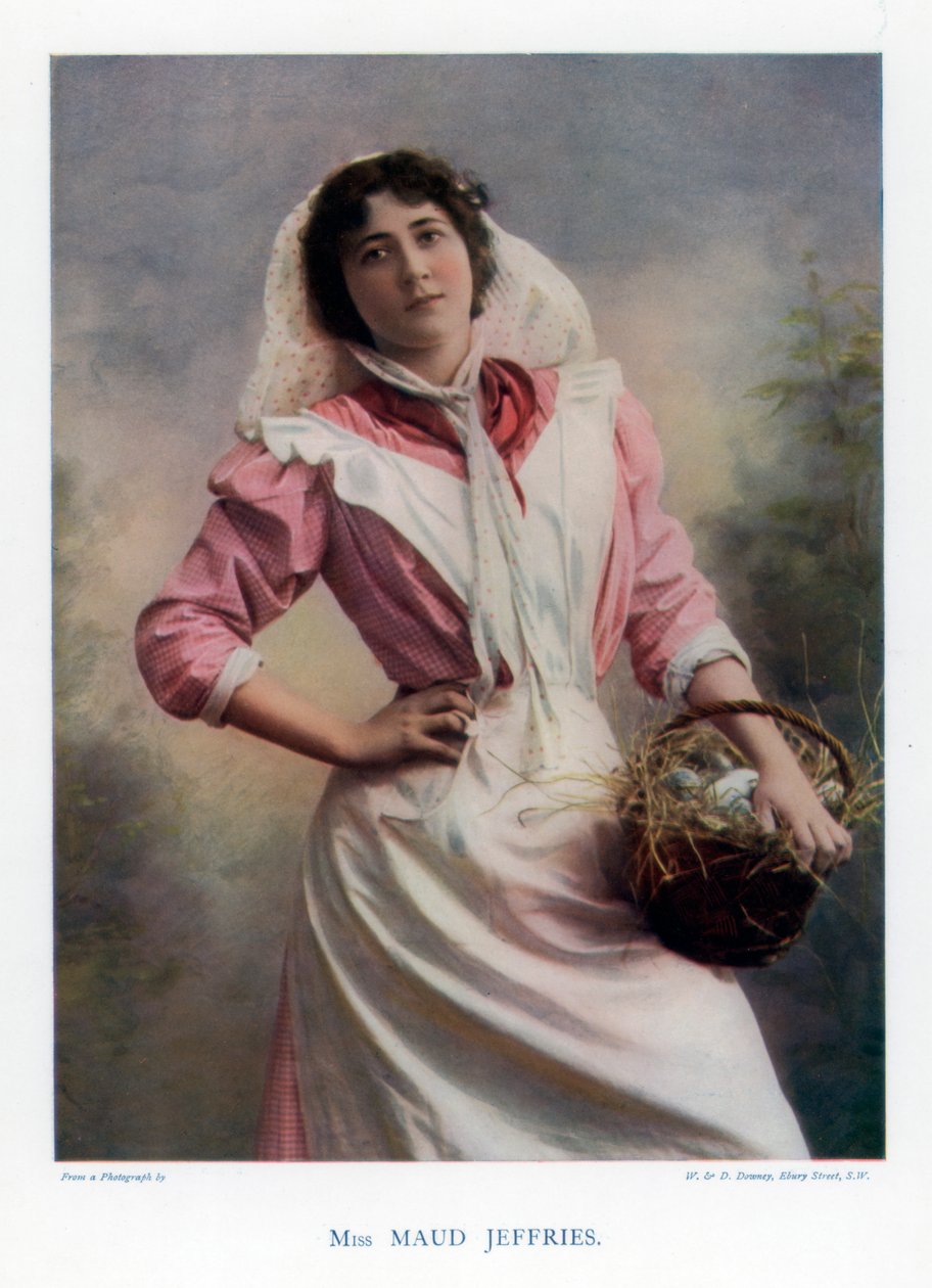 Maud Jeffries, amerikansk skuespillerinde, 1901. af William and Daniel Downey