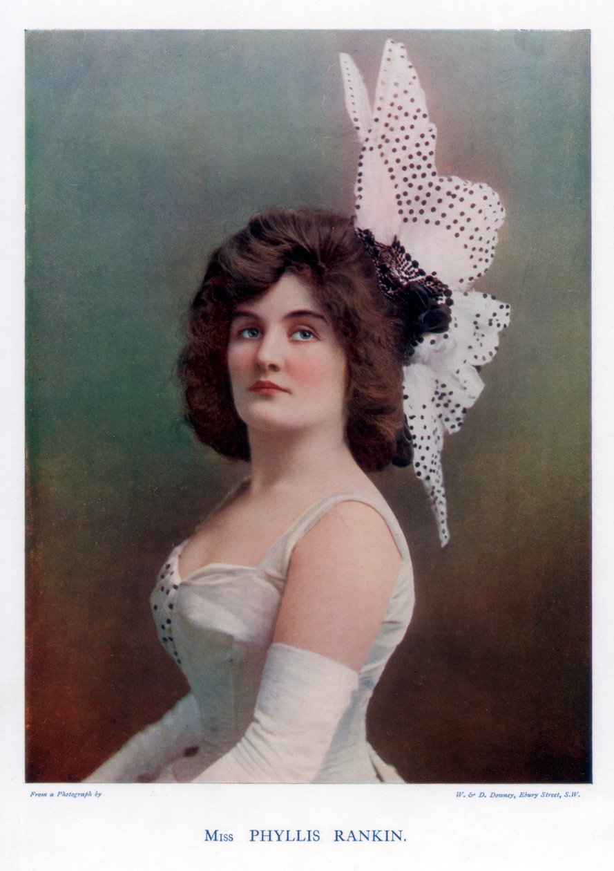 Phyllis Rankin, amerikansk skuespillerinde, 1901. af William and Daniel Downey