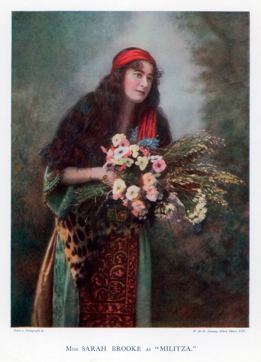 Sarah Brooke, britisk skuespillerinde, 1901. af William and Daniel Downey