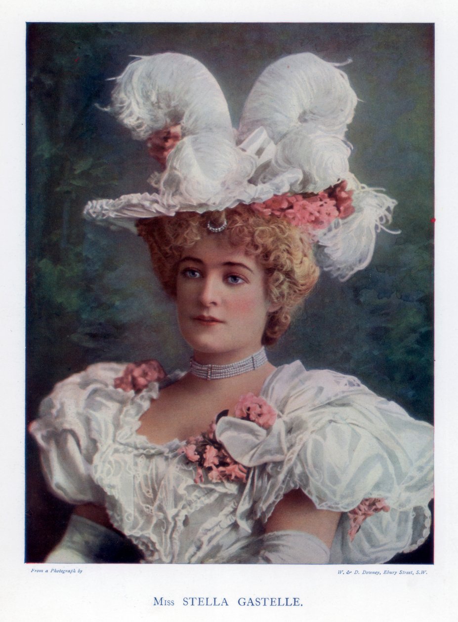 Stella Gastelle, skuespillerinde, 1901. af William and Daniel Downey