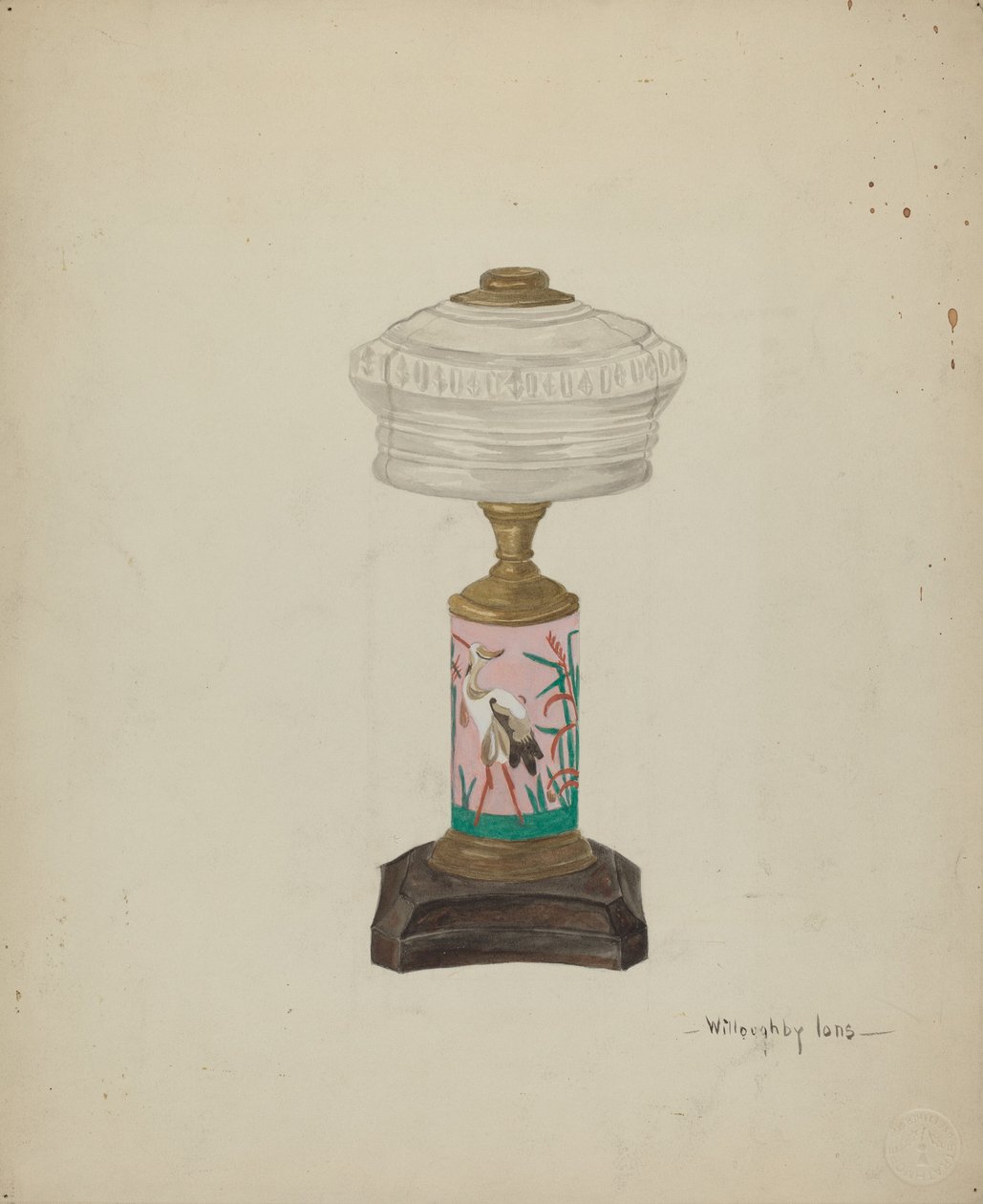 Lampe base af Willoughby Ions