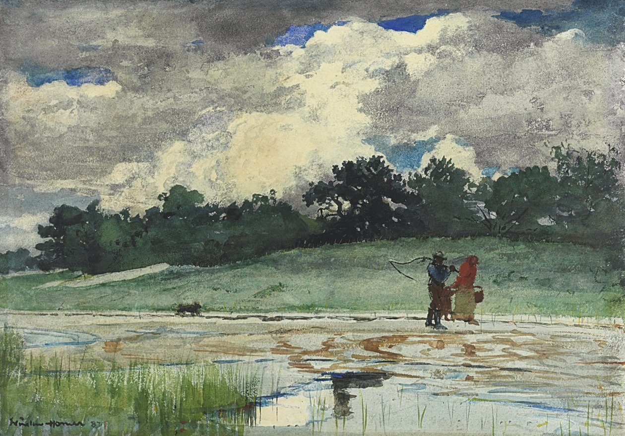 Efter regnen, rager halsen af Winslow Homer