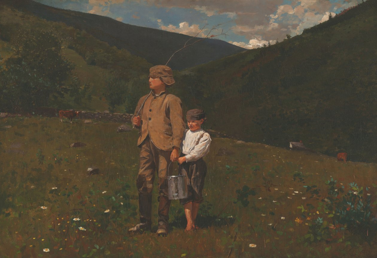 Kryds græsarealet af Winslow Homer